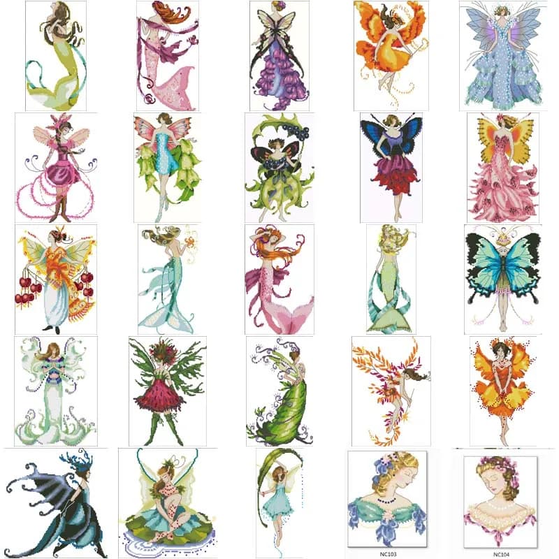 Cross Stitch Kits Cross-Stitch Cross Stitch Threads Embroidery Handcraft and Creativity Needlework NC Xianzi Series-NC104