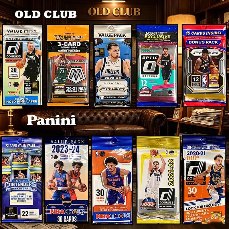 Genuine Panini NBA Basketball Trading Cards Ticket Hoops Prizm Optic Mosaic Fat Pack White Box Official Licensed Collection