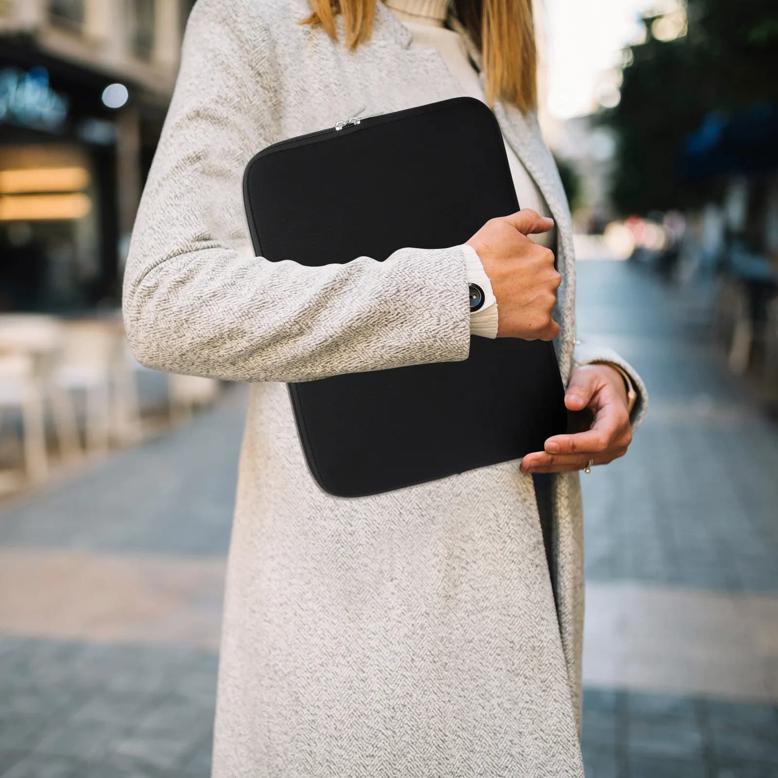 Custodia per Laptop da 13 Pollici in Neoprene, Borsa Portatile Resistente all'Acqua con Cerniera per Viaggi e Lavoro