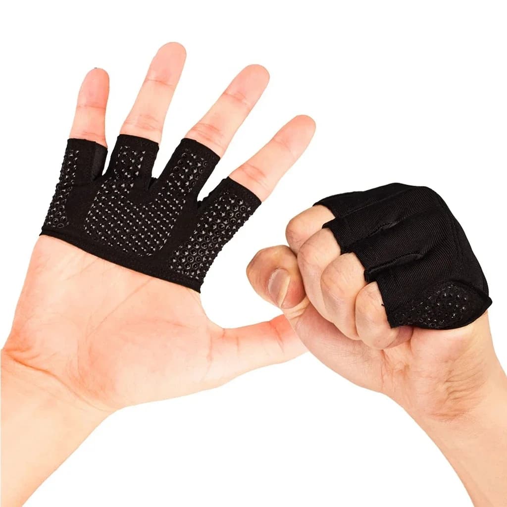Men's Fitness Gym half-finger Gloves for Crossfit Power Training Gloves Bodybuilding Bodybuilding Protection for Hands