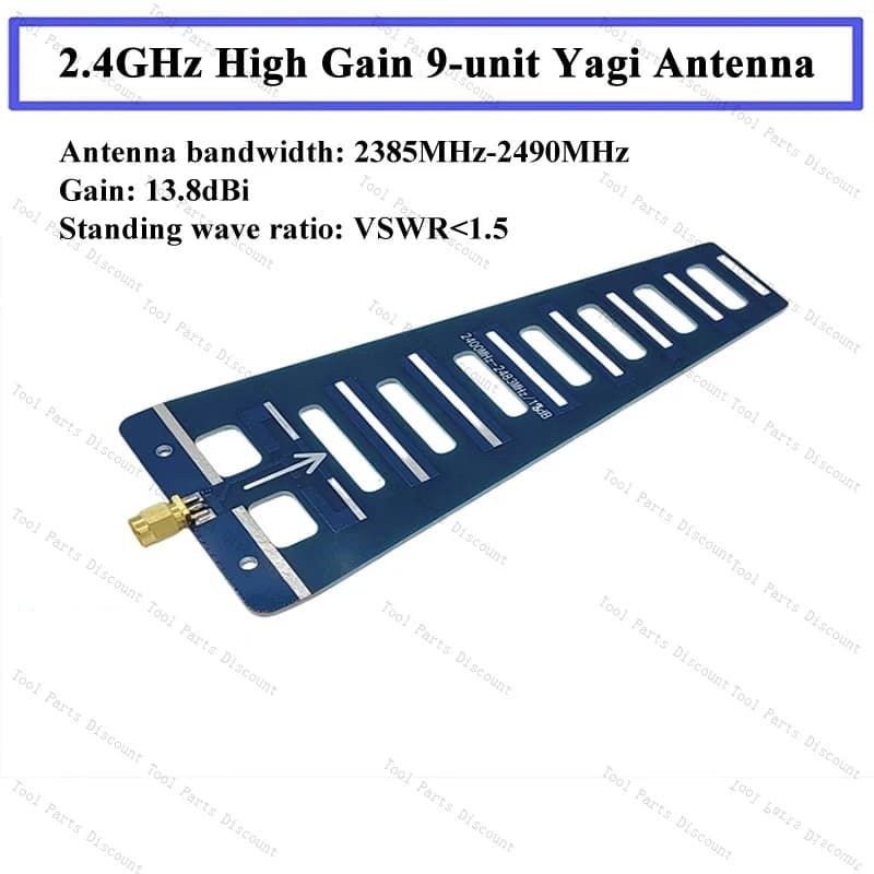 Antenna di Trasmissione WIFI Direzionale 2.4GHz, Controllo Remoto a Lungo Raggio, Alto Guadagno 2400MHz