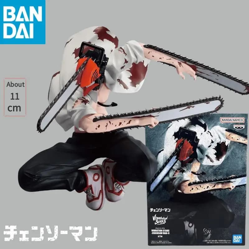 BANDAI Originale BANPRESTO CHAINSAW MAN Denji Anime Figure VIBRAZIONE STELLE Action Figure Figurine Modello PVC Giocattoli Per bambini Regali