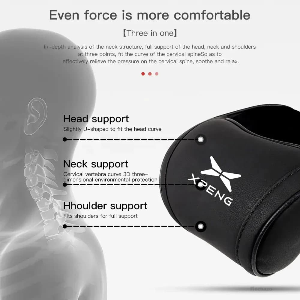 Cuscini in pelle PU con memory foam per sedile e poggiatesta, cuscino da viaggio per il collo, per accessori auto Xiaopeng Xpeng G9 X9 G6 P7 P7i P5 G3