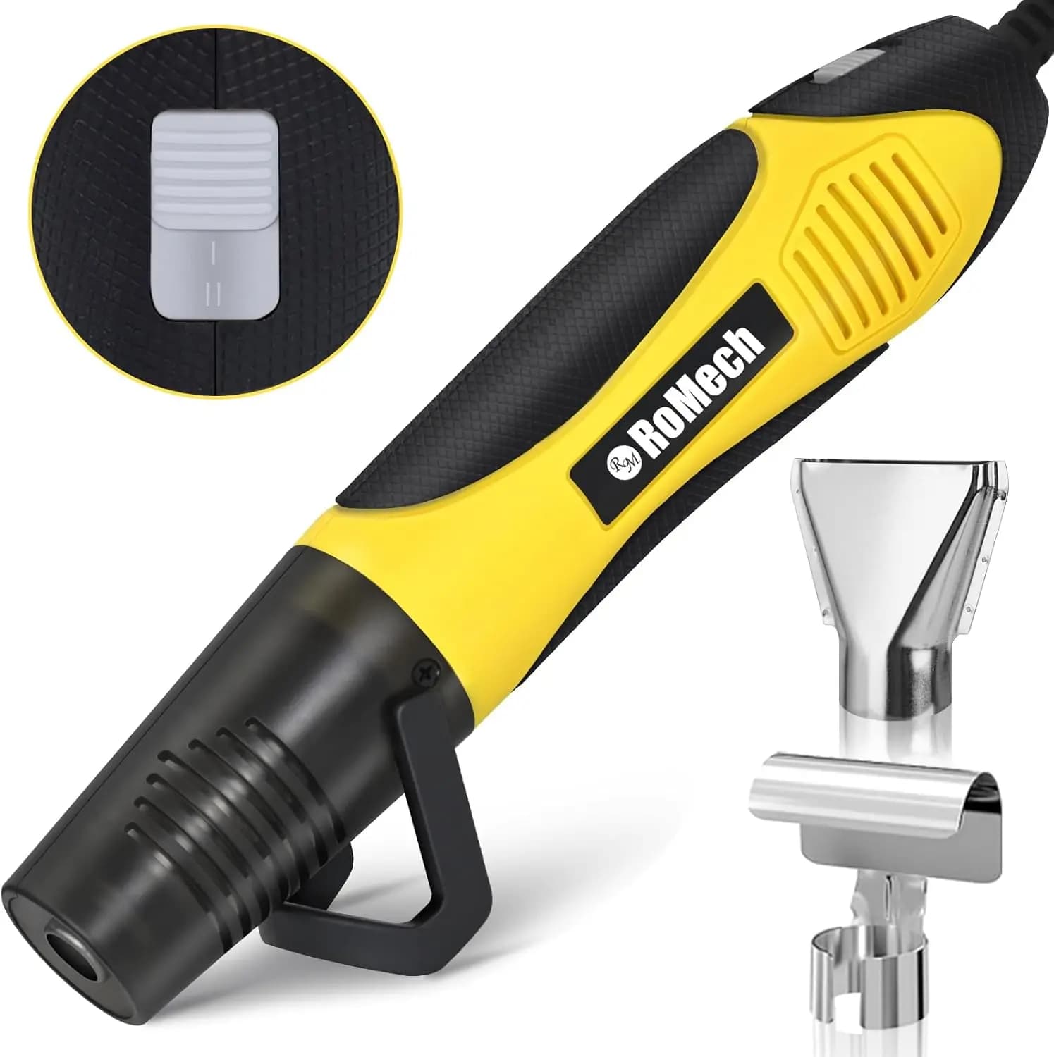 Pistola Termica a Doppia Temperatura 350W 400 ° F-660 ° F, Riscaldamento rapido con protezione da sovraccarico per lavori fai-da-te, imballaggio termoretraibile