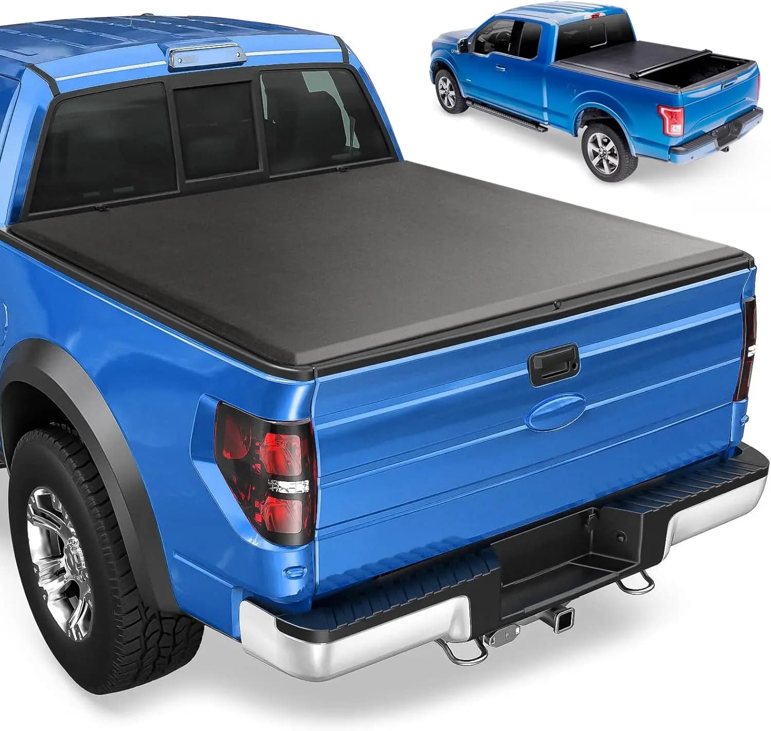 Copertura Morbida Avvolgibile per Cassone (Tonneau Cover) per Chevy Silverado 1500 e GMC Sierra 1500 (2019-2024), Cassone da 5.8 piedi, in Vinile, Resistente alle Intemperie