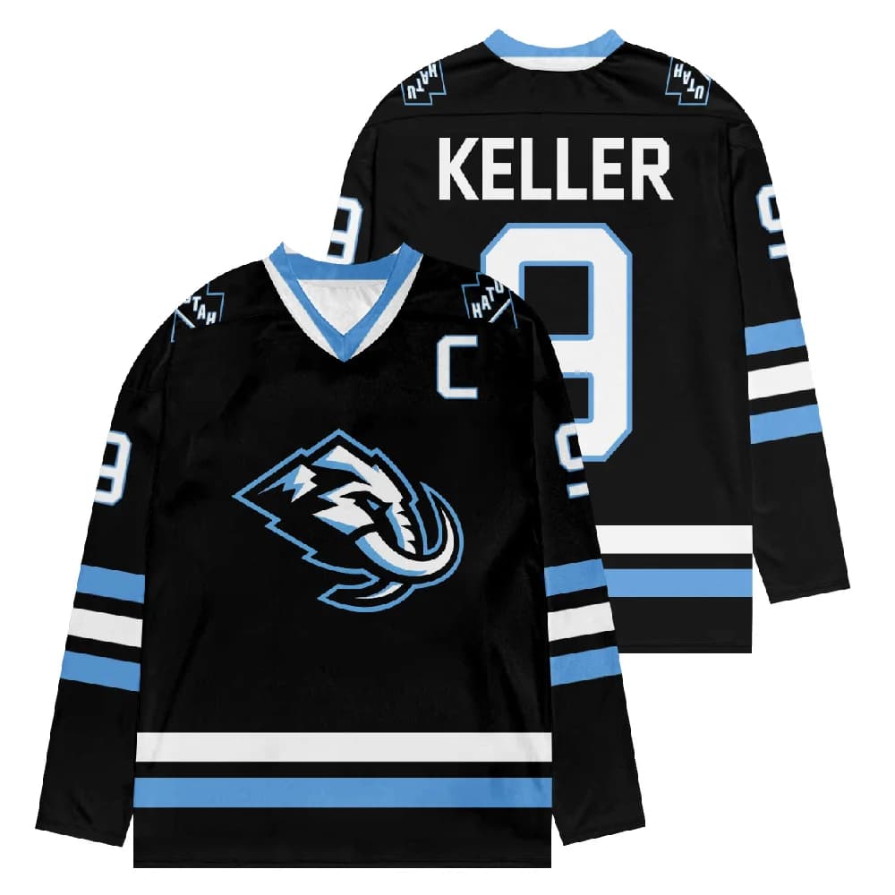 Merch Utah Mammoth Hockey Jersey Scollo a V Manica lunga Abbigliamento sportivo Donna Uomo Felpa sportiva Giocatore Cosplay Top Camicie