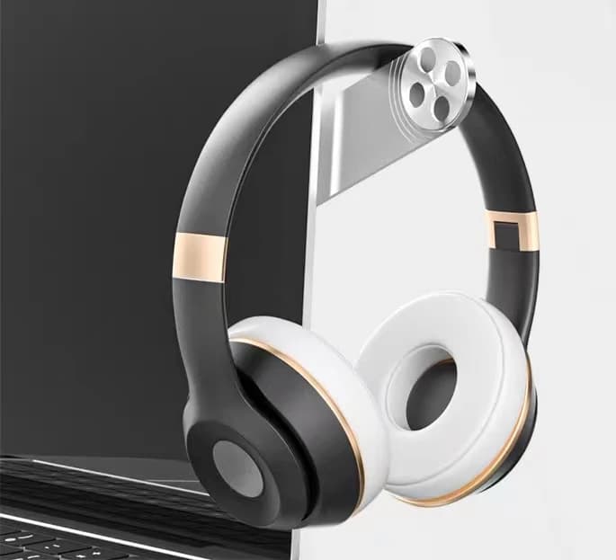 Foldable Magnetic Invisible Phone Stand Back‑Mount Bracket for Laptop Monitor Side Display Expansion Multi‑Screen Office Work