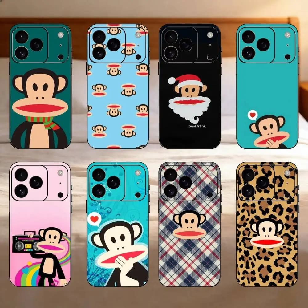 Cover per iPhone T-Pauls-Frank-S in silicone morbido nero per modelli 17, 16, 15, 14, 13, 12, 11 Plus, Pro Max, SE4