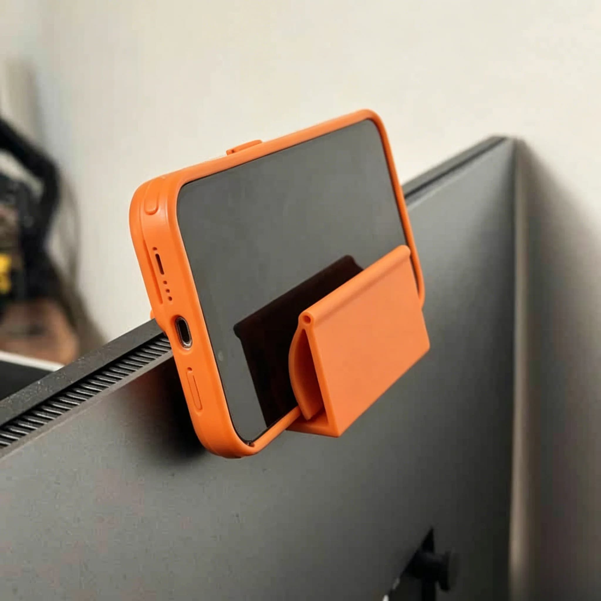 Supporto per telefono da montare sul monitor, clip per webcam per videochiamate e streaming