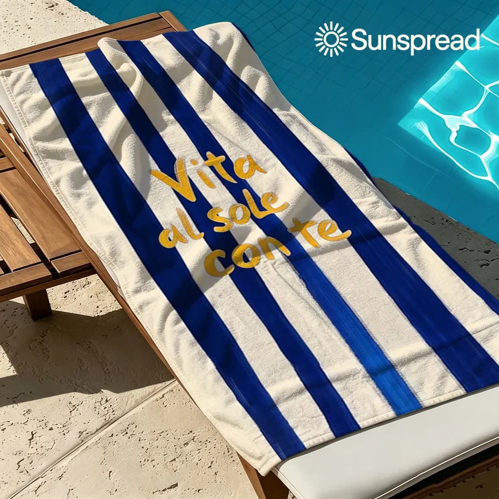 Vita al sole con te Quick Drying Bath Towel Microfiber beach towel light weight swimming camping yoga beach out