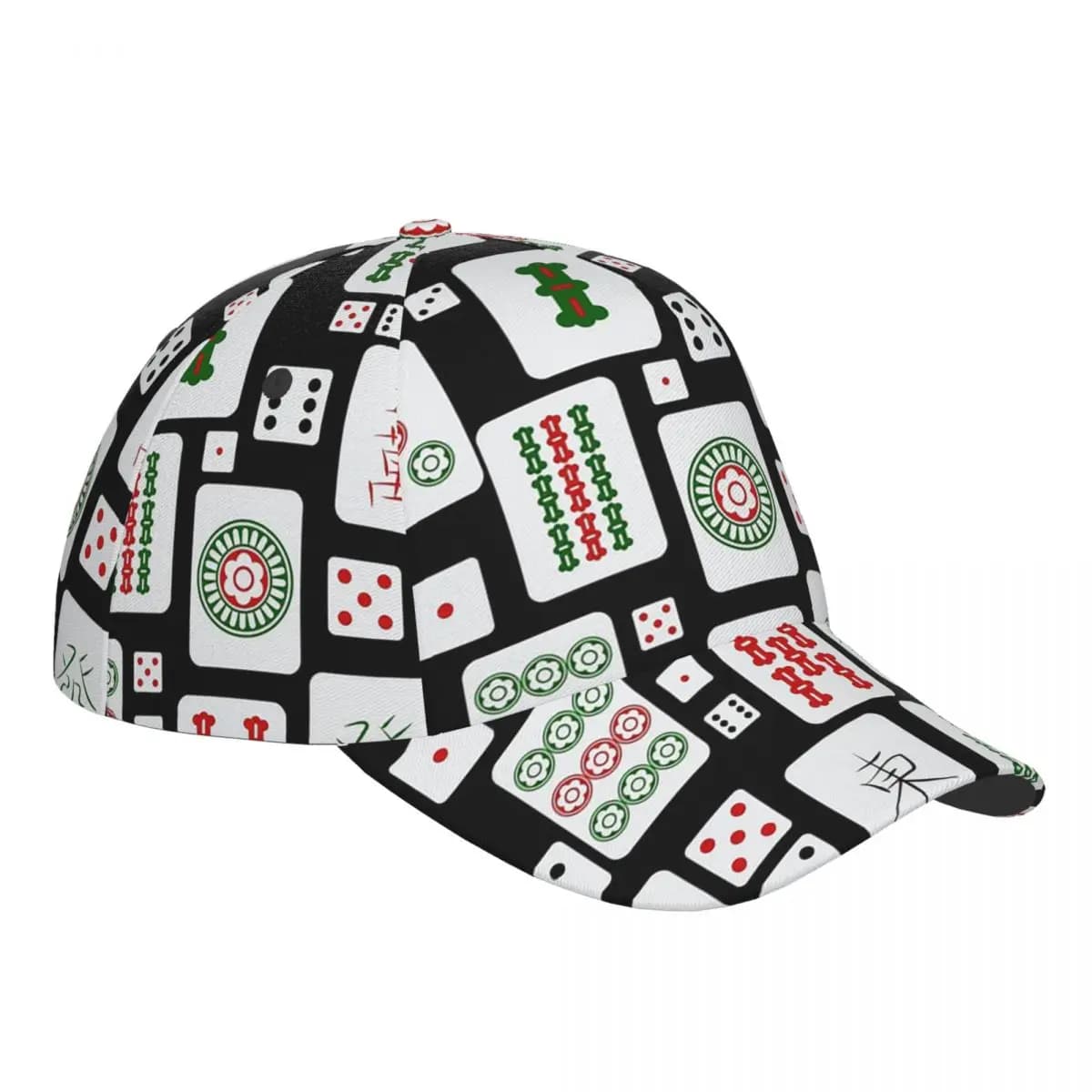 Mahjong Tiles Gioco Dice Berretti da baseball Uomo Donna Cappelli Berretto casual regolabile per esterni Cappello da baseball sportivo Casquette