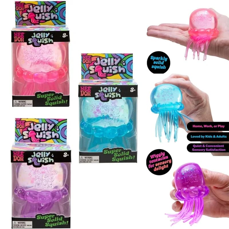 NeeDoh Squishy Schylling Atomic Stress; Pallina Antistress Squishies Giocattolo Blind Box per Adulti; Regalo per Feste, Giocattolo Antistress, Fidget Toy