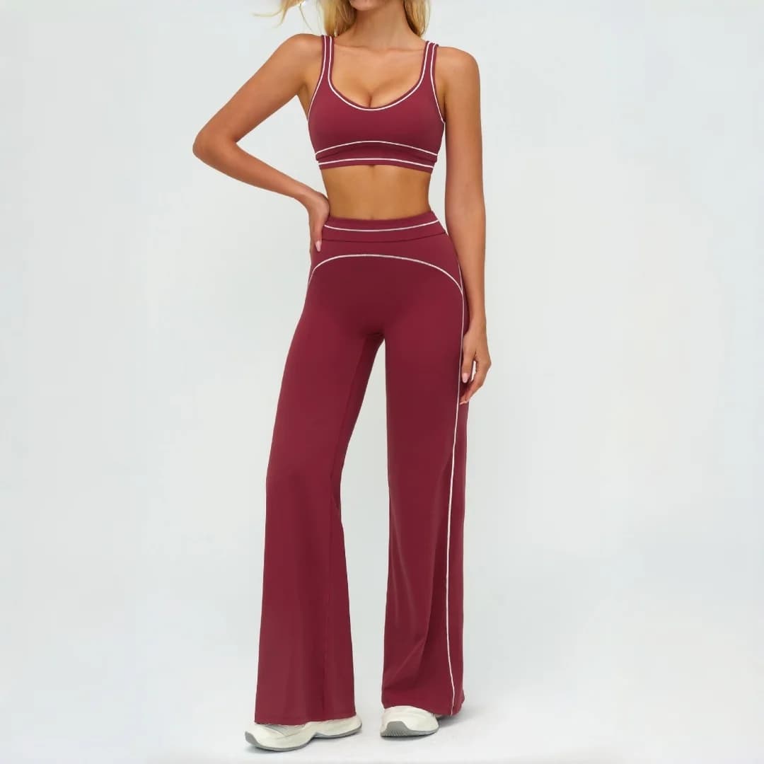 2 pezzi set da yoga spazzolato senza cuciture da donna sport fitness vita alta reggiseno sportivo senza schienale tuta da corsa allenamento palestra leggings set da yoga