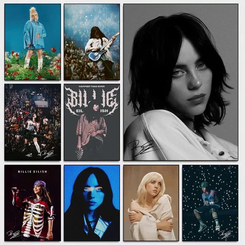 Hot Singer B-Billies Series Poster Print Canvas Art Pictures Home for Living Room and Bedroom Wall Decor Frameless Painting