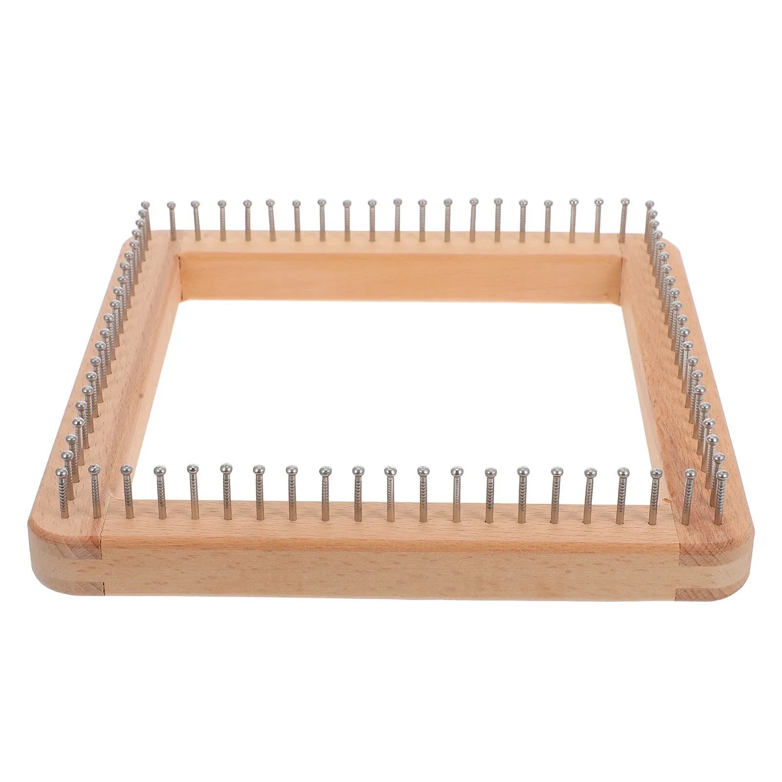 Wooden Knitting Loom Square Weaving Board Versatile DIY Knitting Tool for Scarves Hats Shawls Handmade Crafts Wooden Loom