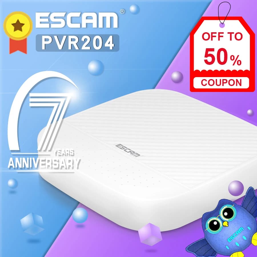 ESCAM PVR204 1080P 4 + 2CH ONVIF NVR con 2ch Nube Canale Per IP Sistema di Telecamere di Sorveglianza
