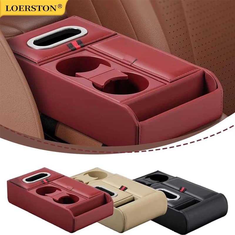 Car Arm Holder Box Car Tool Box Relief Handkerchief Box Water Glass Holder Multifunction Car Car Storage Box