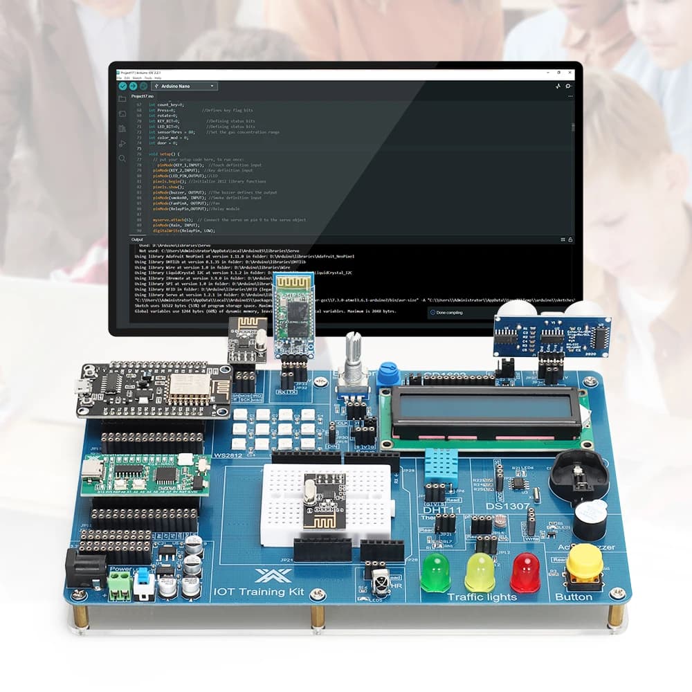 Tscinbuny Automation Kit Development Board, Programmable Starter Kit for Arduino, Smart Electronic Modules Set for Edcucation