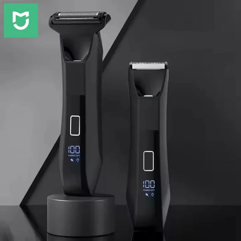 Mijia Rechargeable Electric Razor 2 IN 1 Hinder for Face and Body, Refinish for Bikini and Palle Zone, Waterproof IPX6