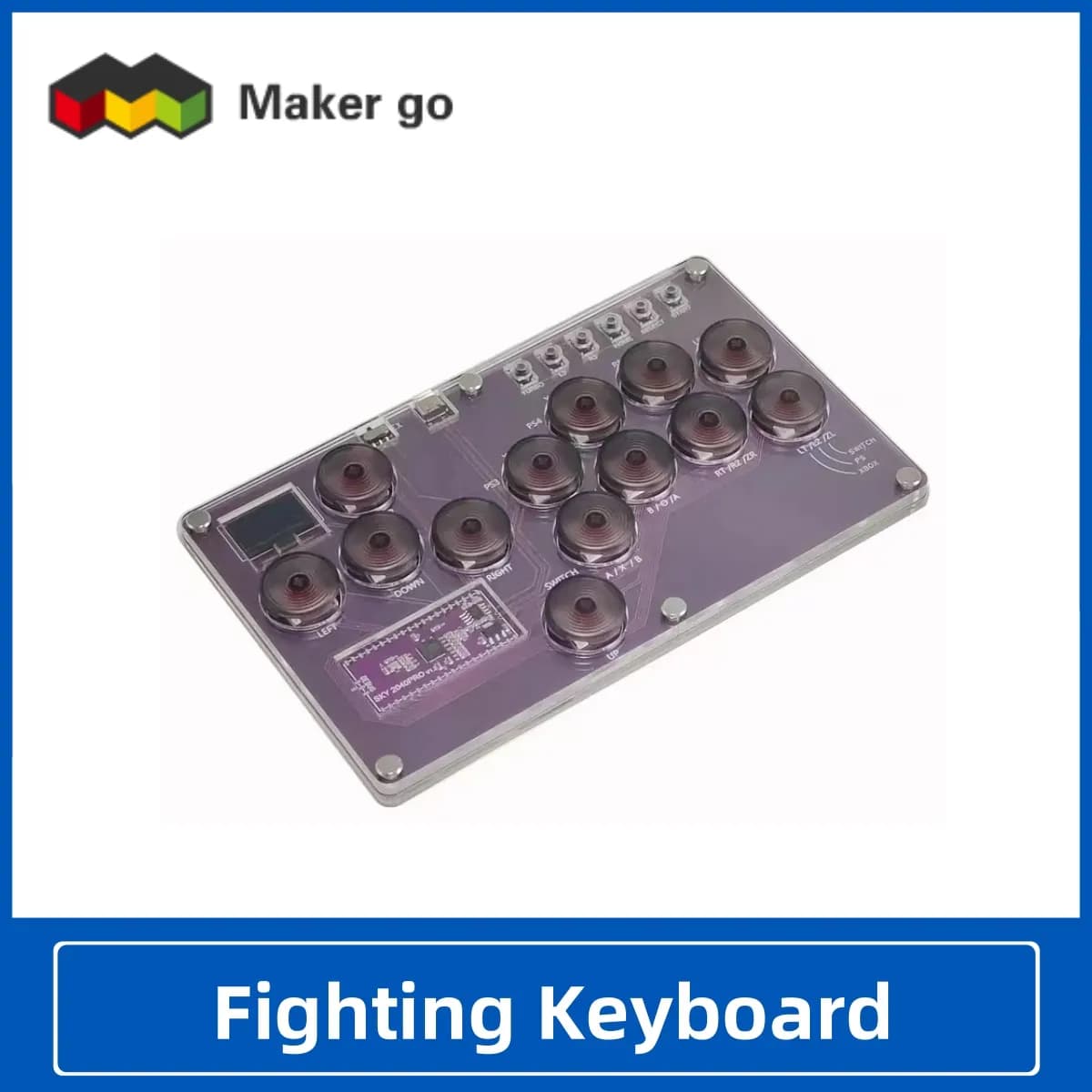 RP2040 Raspberry Pi Street Fighter 6 Tekken Game Covered Punk PS4 Joystick axis SKY2040 tastiera da combattimento