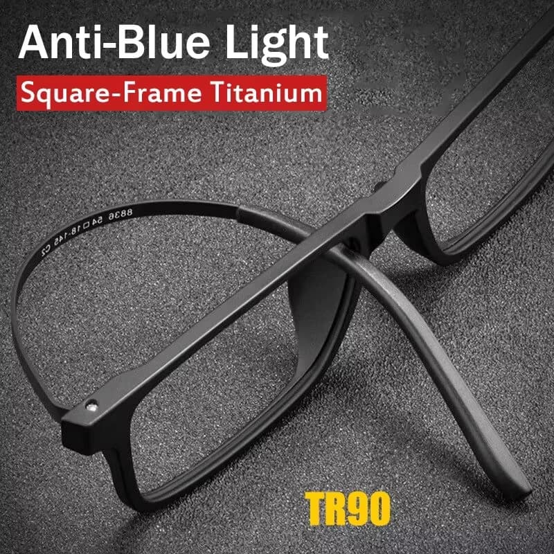 Occhiali da Lettura in Titanio Puro 2026 Uomo Donna, Montatura Completa TR90 Anti-Luce Blu, Occhiali da Computer con Diottrie da +1.0 a +3.5