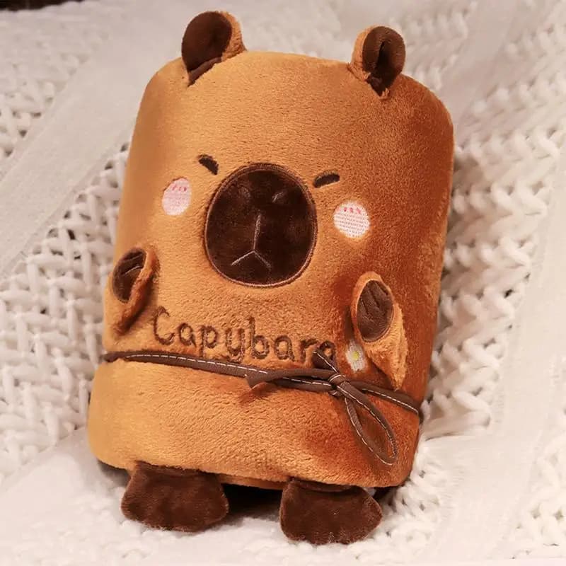 Coperta capibara Coperta oversize indossabile con cappuccio Coperta da viaggio calda e accogliente Mantello con cappuccio Coperta capibara per donne e uomini