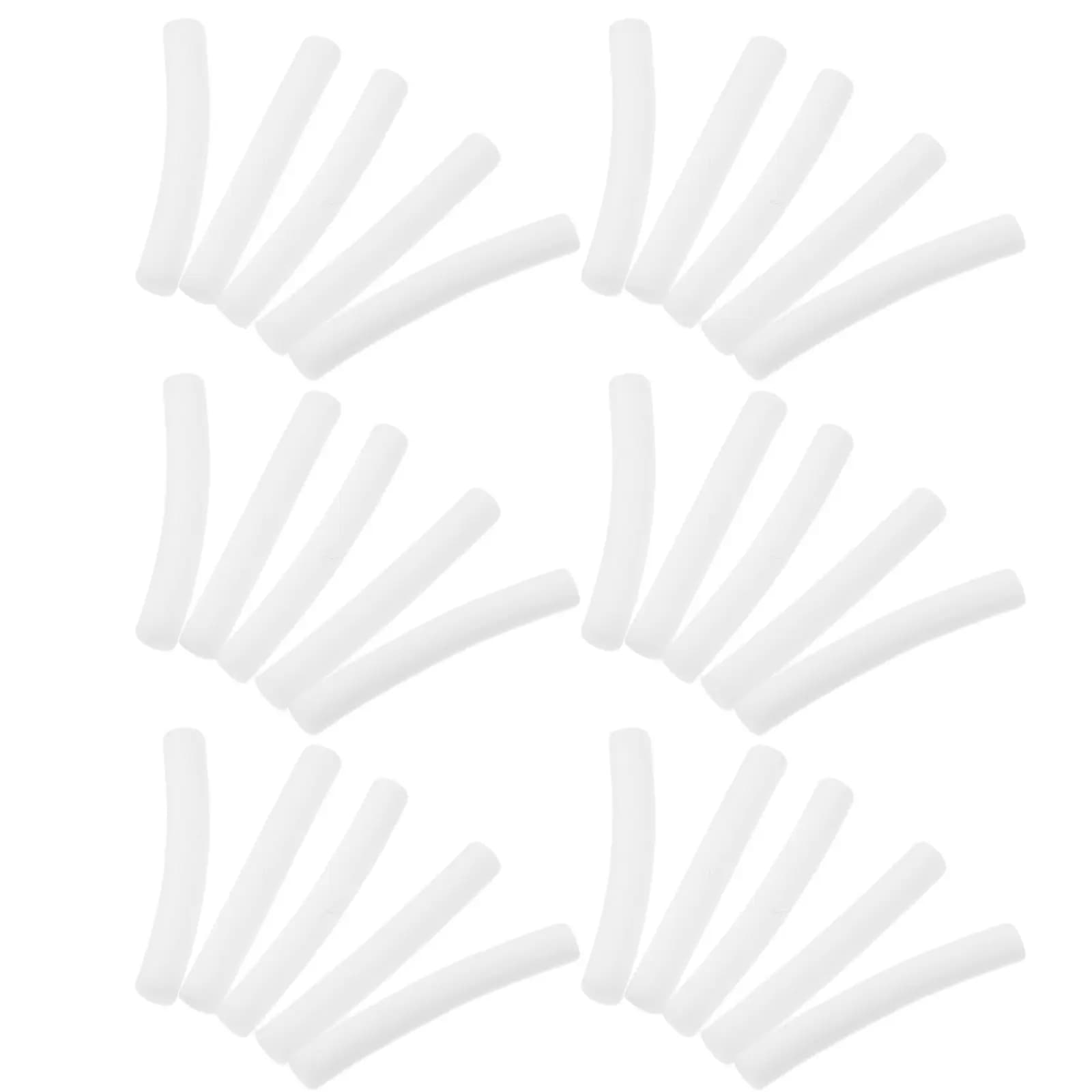 5000Pcs White Plated PVC Earring Needle Sleeves Lightweight Compact Protective Covers for Ear Studs DIY Jewelry Making Supplies