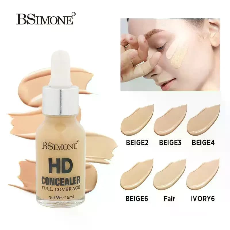 BSIMONE 15ml Fondotinta liquido idratante Controllo dell'olio duraturo Coperture naturali Flave Leggere Sottili Traspiranti Nasconde le imperfezioni
