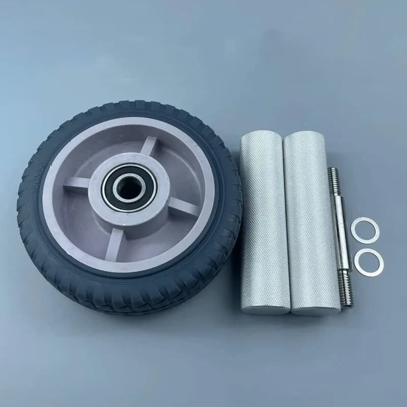 With Aluminum Alloy Handle 304 Stainless Steel Axle and 150mm PVC Wheel Detachable Ab Wheel Roller Home Gym Fitness Equipment