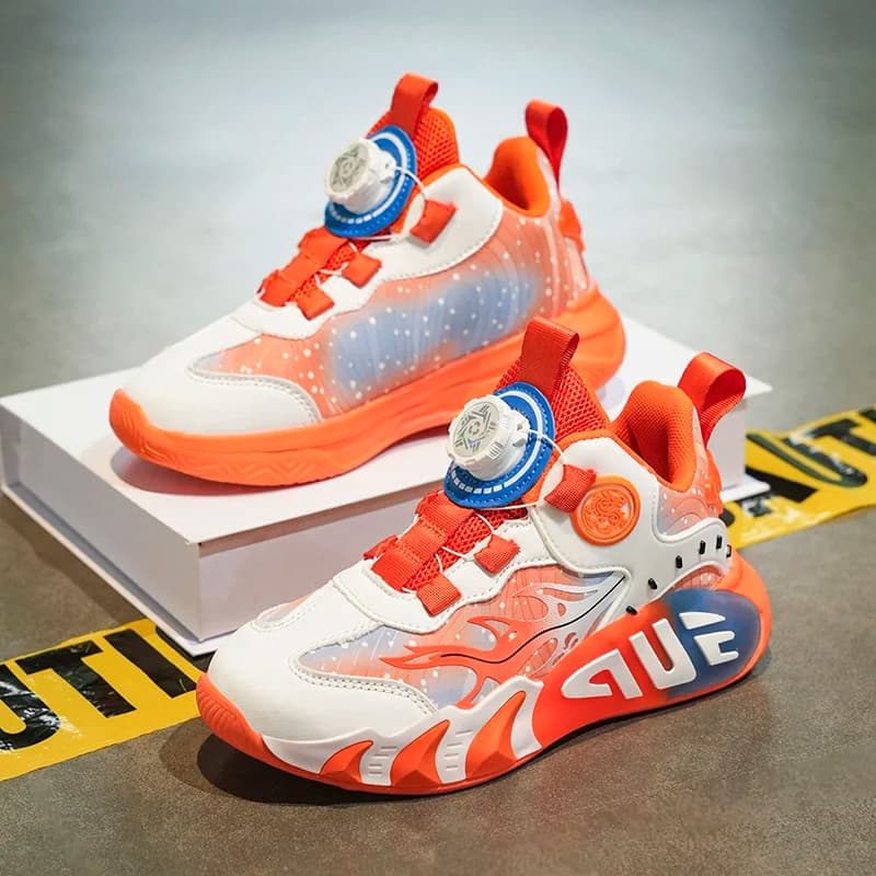 Big Hollow Mesh Kids Sports Shoes Summer Strong Breathability Anti-sweat Light Sole Anti-slip Running Footwear