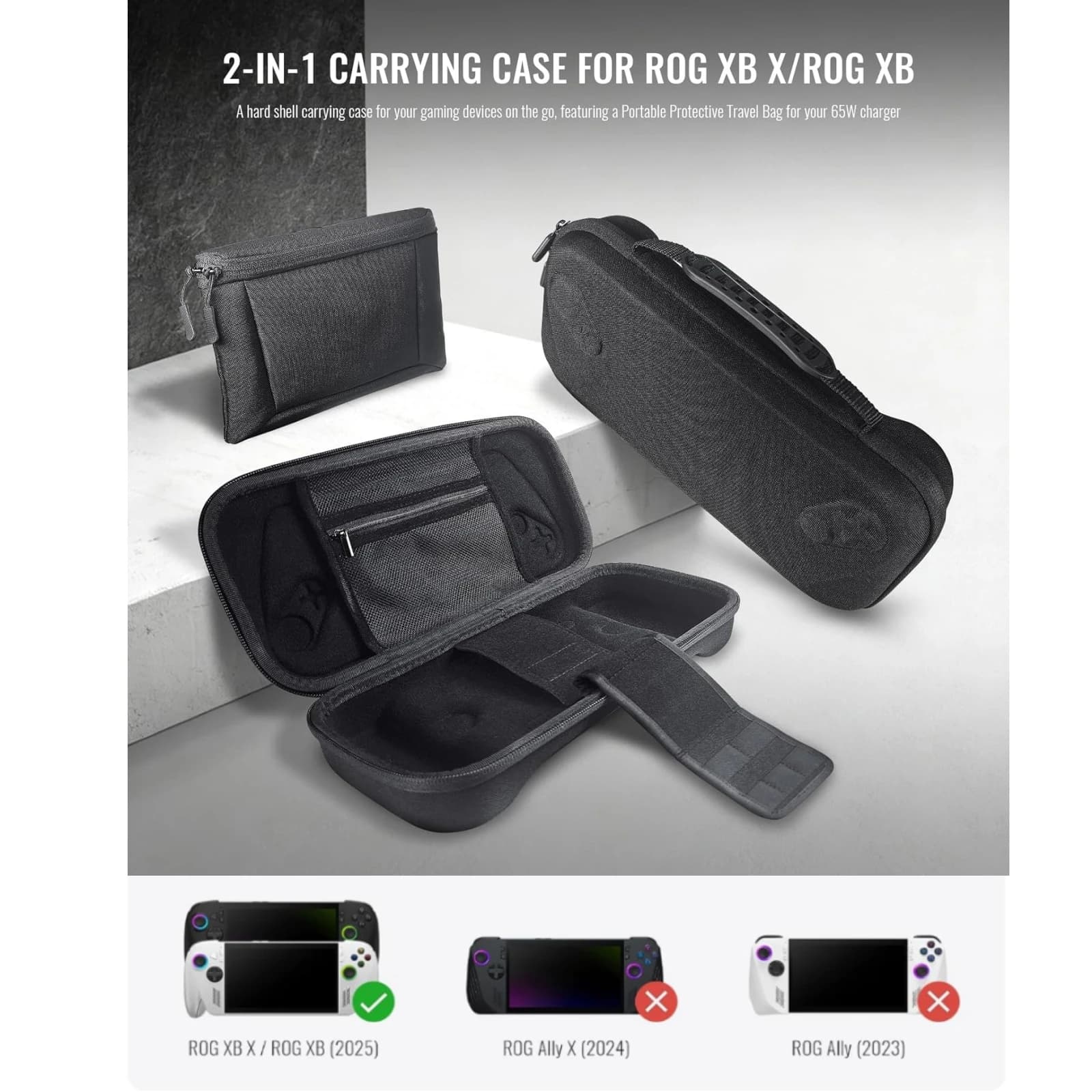Custodia Protettiva per ASUS ROG Xbox Ally X e ROG Xbox Ally 2025, Cover in TPU con Supporto per Accessori Gaming ROG Xbox Ally