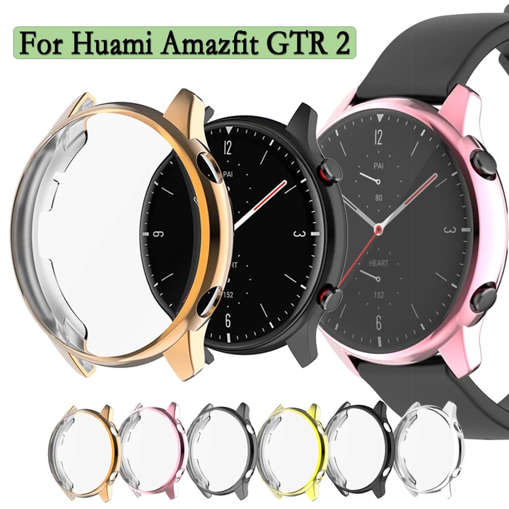 For Huami Amazfit GTR 2/2e TPU Protective Case Flexible Watch Cover Smartwatch shell With Screen Protector For Amazfit GTR 2