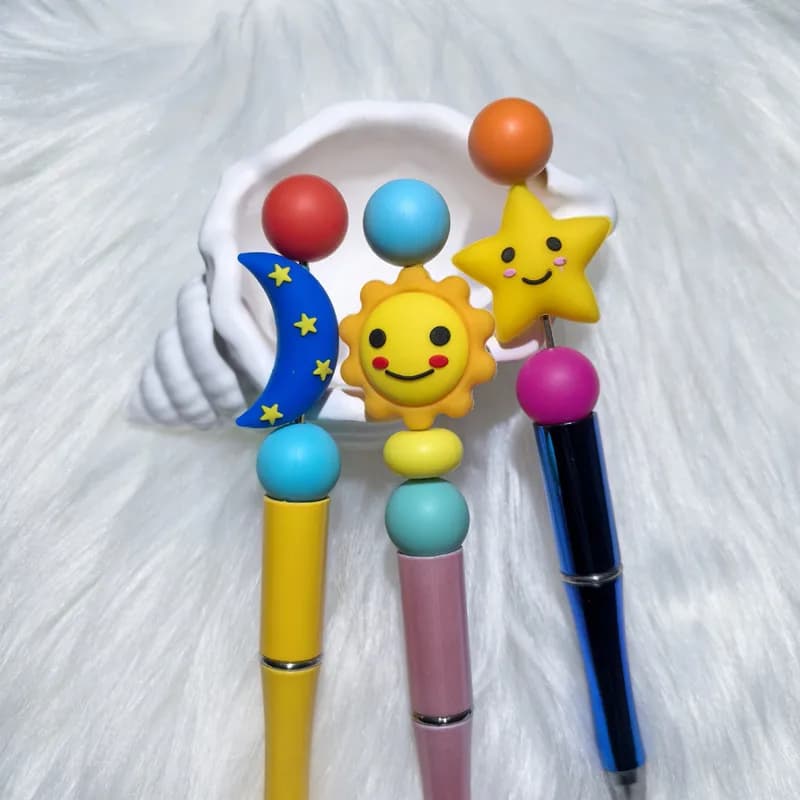 20/50pcs Nuovo 3D Star Perline di Silicone Food Grade Massaggiagengive perline Per La Produzione di Gioielli FAI DA TE Ciuccio Collana A Catena accessori di gioielli