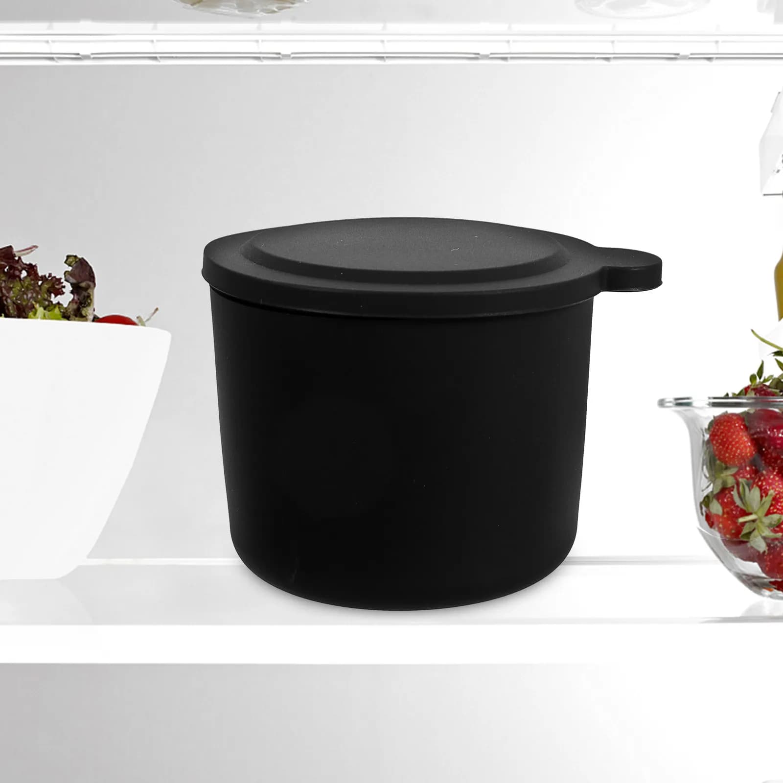 Set di 4 Stampi per Gelato in Silicone con Contenitore Ermetico, Multicolore, per Conservazione in Freezer, Scatola per Dessert e Frutta