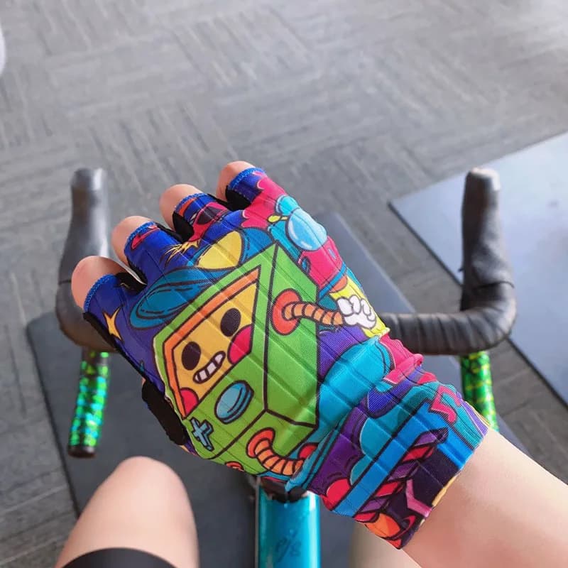 Anti-slip silicone cycling gloves, riding gloves for mountain bike, gym and outdoor sports