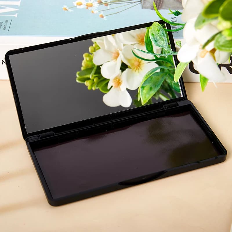 1Pc Professional Empty Magnetic Palette Holder Box With Mirror For Eyeshadow Powder Blush Makeup Case`~