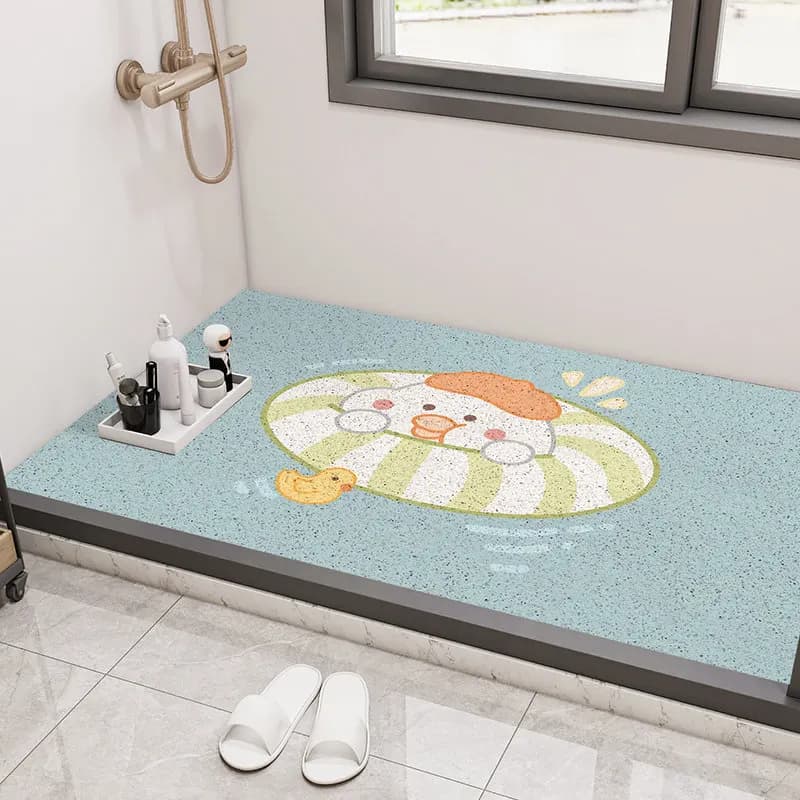Tappetino Antiscivolo in Seta per Bagno, Tappeto Cavo Antiscivolo per Doccia, Bagno e Toilette