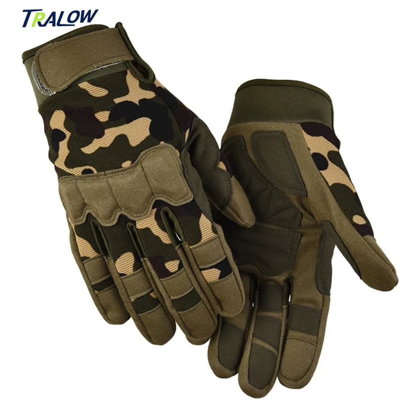 TRALOW Full-tip gloves Touch Screen Light and breathable outdoor gloves for shooting, hunting, motorcycles and mountaineering