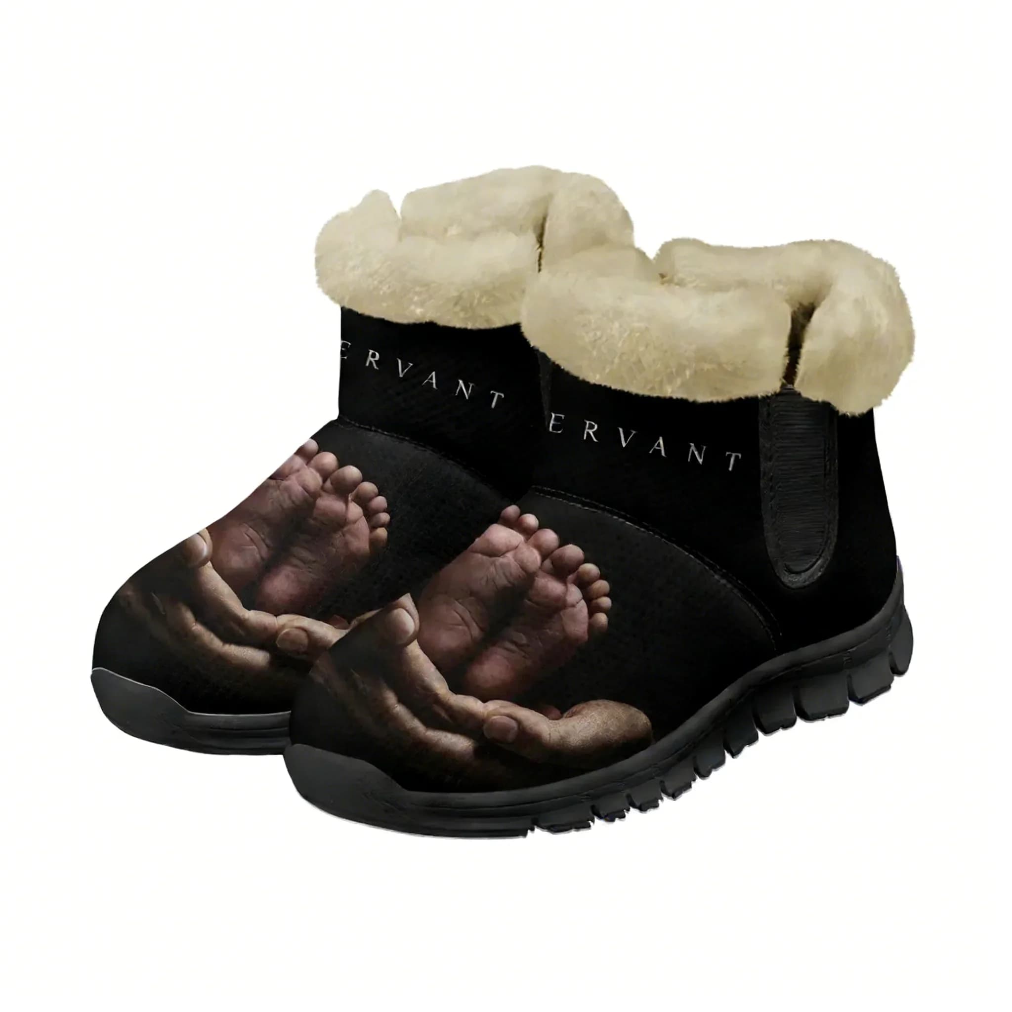 Servant Snow Boot Mens Womens Fashion Patterns Warm Boot High Quality Comfortable Casual Lightweight Sneakers Customized Shoes