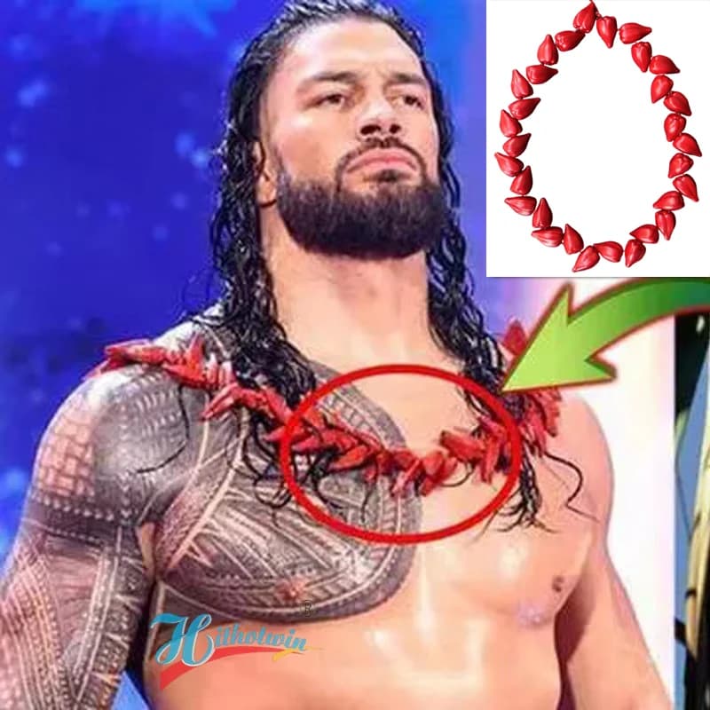 Collana capo samoano Ula Fala Tribale fatto a mano tradizionale UlaFala Uomo Lei Polinesiano Pacifico Islander Tapa Panno Indossabile Arte