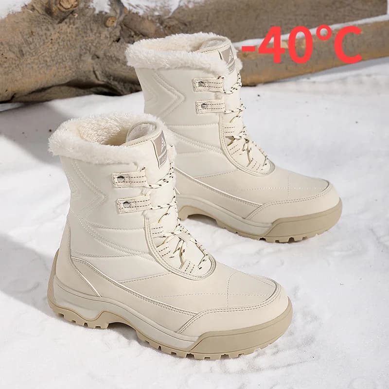 Stivali Invernali da Donna 2026 Antiscivolo Impermeabili Stivali da Neve Caldi in Peluche Scarpe Sportive Invernali da Esterno per Viaggi ed Escursioni