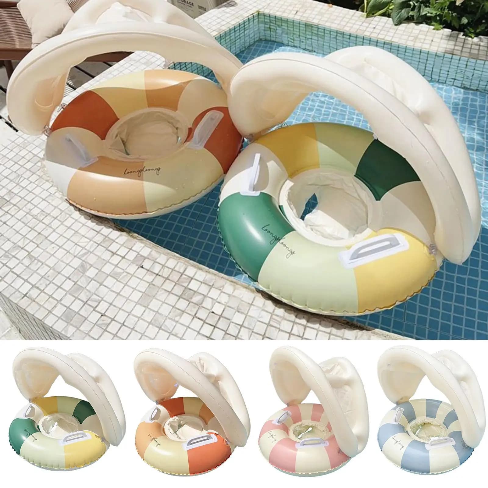 Swimming Circle Summer 3-36 Months Infant Float Pool Swimming Ring Floating Seat Inflatable Mattress Seat Beach Toys Water Park