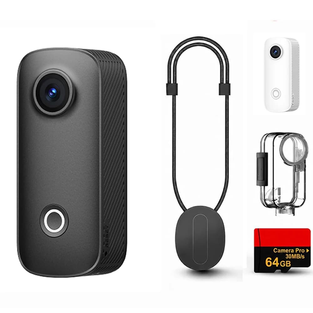 SJCAM-C100pro 4K Body Camera Vlogging Set,Wearable POV Camera for Sports,Biking & Helmet Mounting,Hands-Free Recording Camera