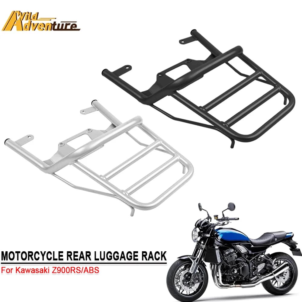 Portapacchi posteriore Portapacchi Moto Ferro Tail Case Staffa Extender Carrier Parti durevoli per Kawasaki Z900RS Cafe 2017-23 2024