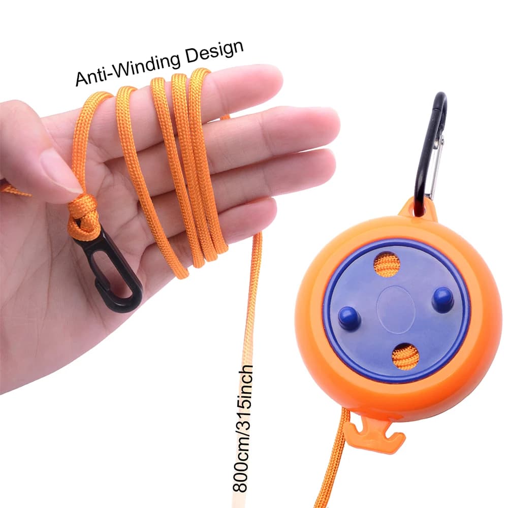 8M Retractable Clothesline Portable Windproof Washing Line, Outdoor & Travel Clothes Drying Hanger for Camping Home Laundry Use