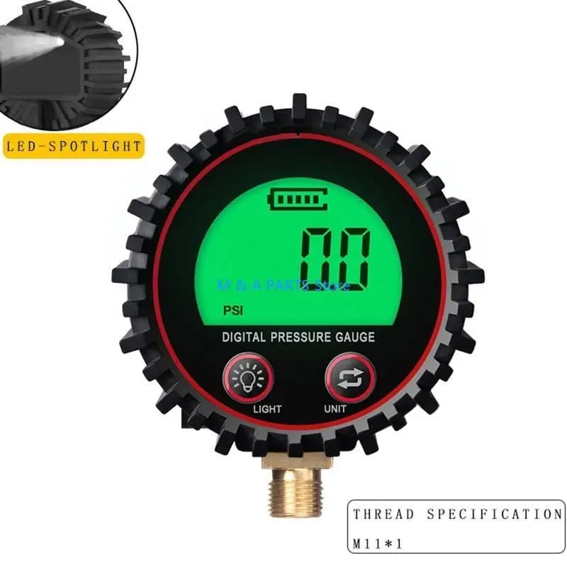 U1JF Glow Clac Pney Pneumatico pressione pressione M11 Display LCD lettura facile 0,1 Risoluzione