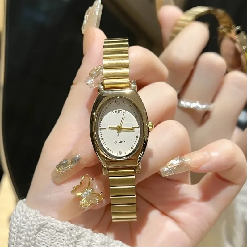 Orologio di Lusso da Donna con Cinturino Regolabile in Acciaio Inossidabile, Orologi al Quarzo da Donna, Regalo di Moda, Orologio da Polso, Dropshipping, Reloj Mujer