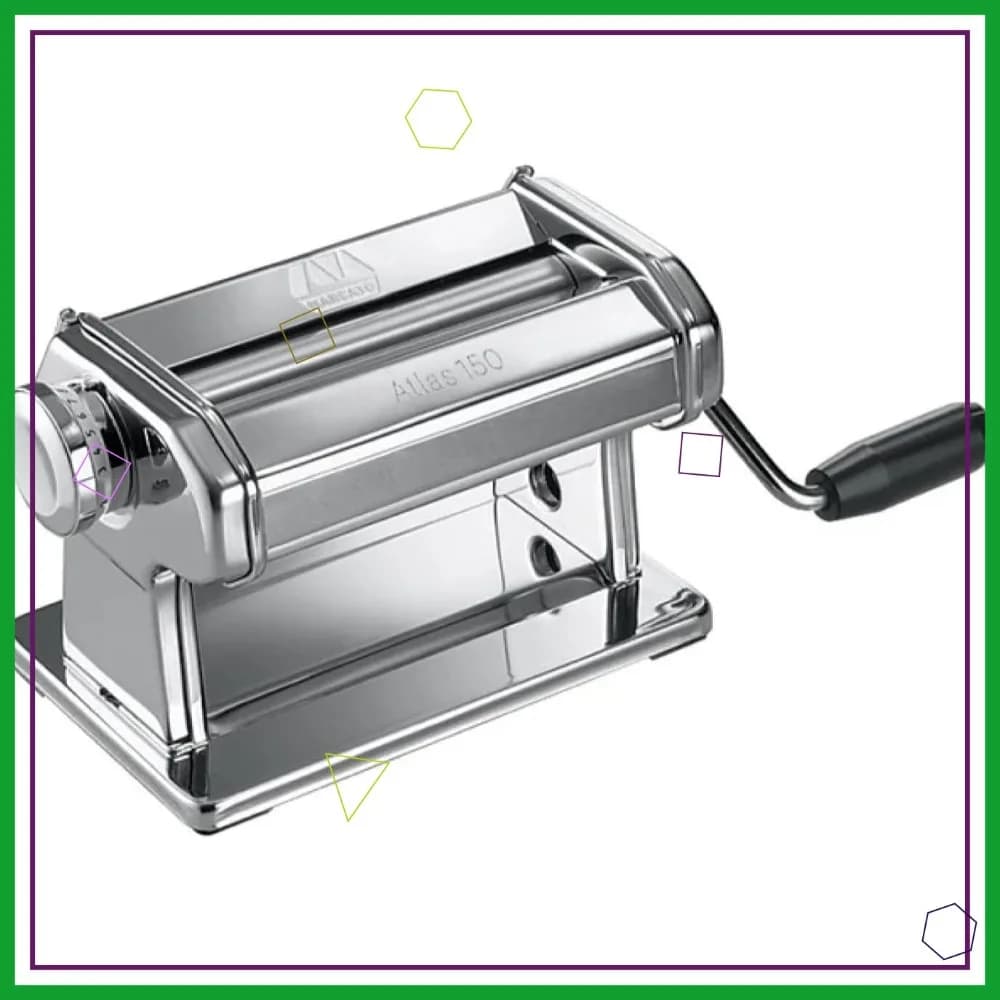 Macchina per Pasta Manuale, Rullo in Acciaio Cromato, Larghezza 150 mm, Resistente e Facile da Usare