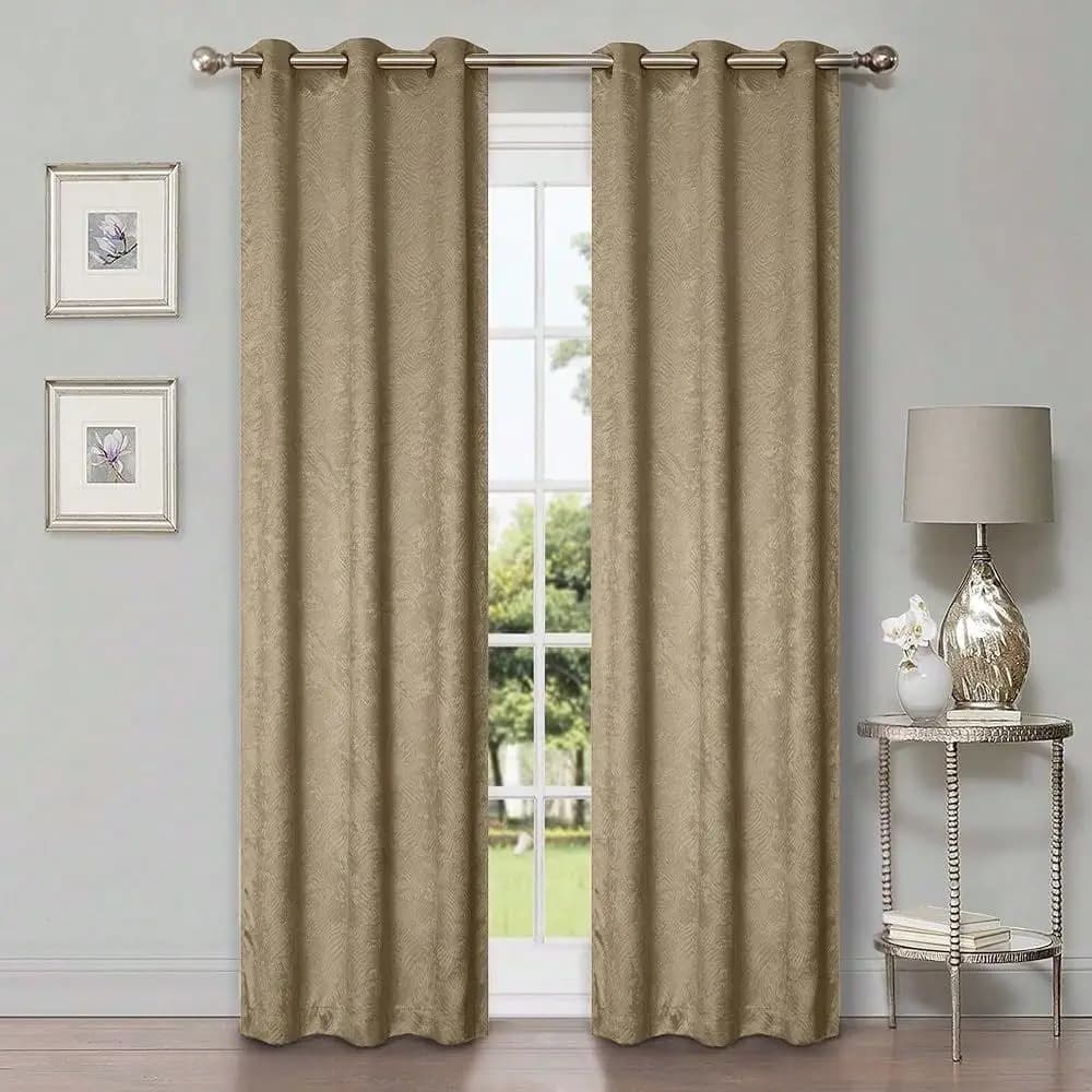 Tende Oscuranti, Decorazioni per Finestre, Protezione Solare, Scurimento per Soggiorno e Camera da Letto, Onde Geometriche Moderne, con Occhielli, Effetto Ondulato