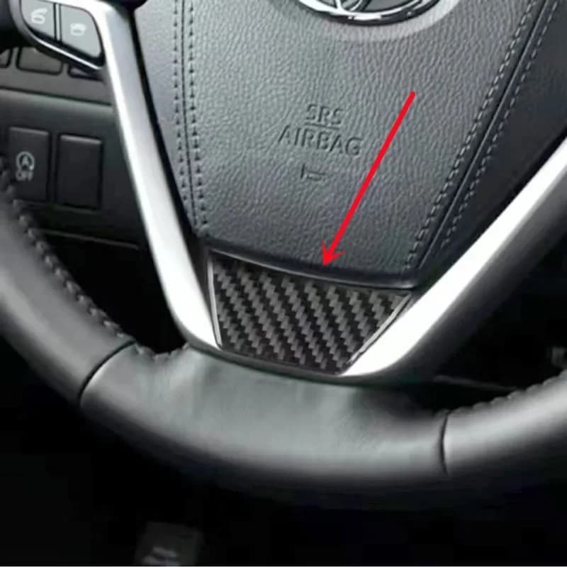 Carbon Fiber Car Boot Button Covering Strips Wall decals for Toyota Highlander Interior accessories for car styling